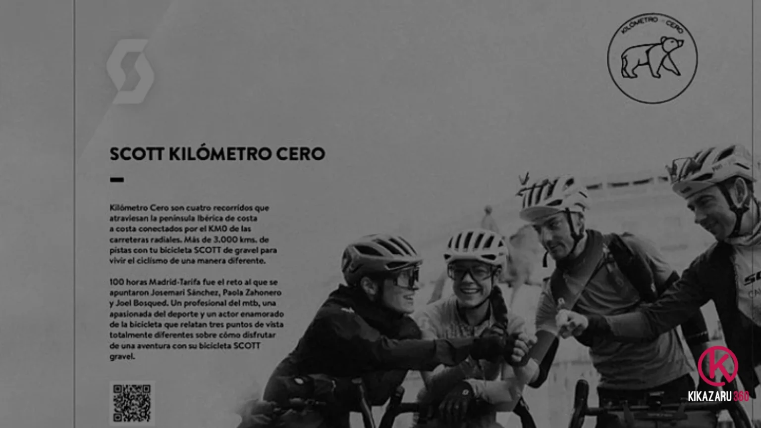 Kikazaru 360, El Kilómetro Cero y SCOTT presentan: “Scott Kilómetro Cero, Madrid-Tarifa”, en Festibike 2023, en Las Rozas, Madrid.
